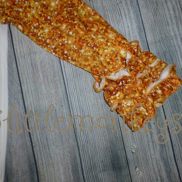 Boutique Be a Unicorn Girls Ruffle Sleeve Outfit - Picture 6 of 6